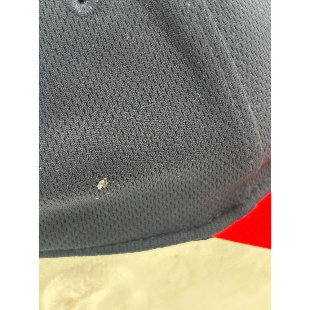 Team MLB Hat Youth OSFA Navy Blue Atlanta Braves Baseball Cap Adjustable‎ Mesh